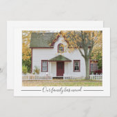 Onze familie heeft de foto van het Huis van de Dou Aankondiging (Voorkant / Achterkant)