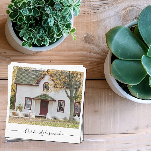 Onze familie heeft de foto van het Huis van de Dou Informatiekaartje