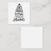 Onze Familie Het Beste Van Kerstmis Notitiekaartje (Voorkant / Achterkant)