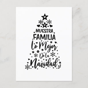 Onze Familie Het Beste Van Kerstmis Uitnodiging Briefkaart