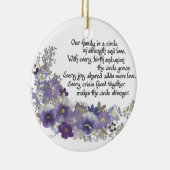 Onze familie is een Cirkel Keramisch Ornament (Rechts)