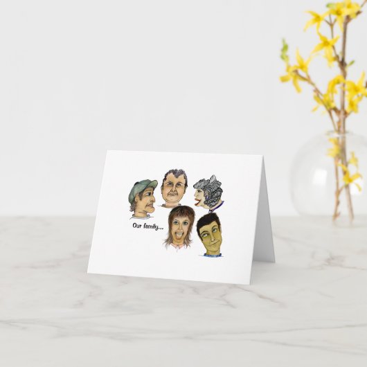 Onze familie is één tent verwijderd van een volblo kaart (Gele Bloem)