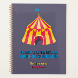 Onze familie is maar één tent weg. planner