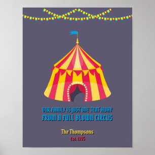 Onze familie is maar één tent weg. poster