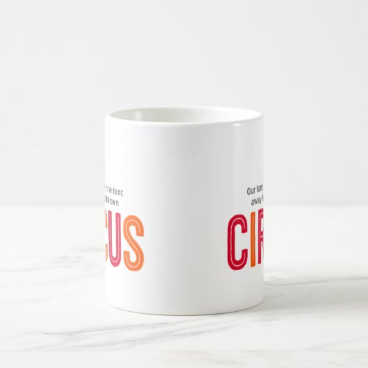 Onze familie is slechts één cent verwijderd van ee koffiemok (Center)