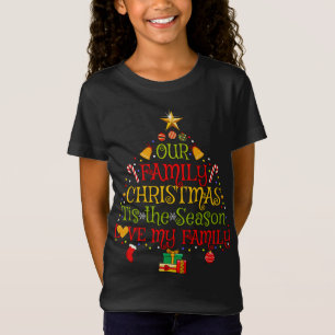 Onze familie kerstmis houdt van mijn familie Chris T-shirt
