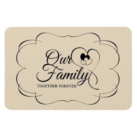 Onze familie magneet (Horizontaal)