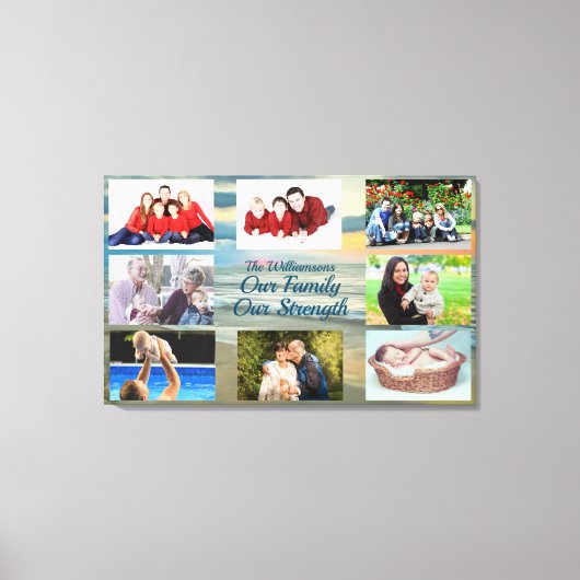 Onze familie Onze liefde 0735 Art Canvas Afdruk (Voorkant)