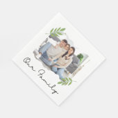 Onze familie papieren servet (Hoek)