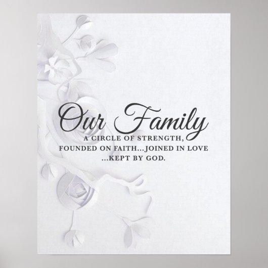 Onze familie poster (Voorkant)