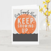 Onze familie Regel 5 "x7" Kaart (Gele Bloem)