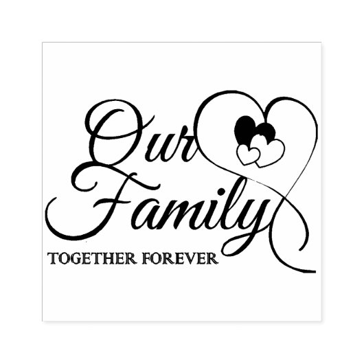Onze familie rubberstempel (Afrduk)