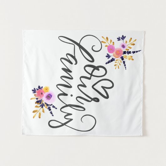 Onze familie wandkleed (Voorkant (horizontaal))