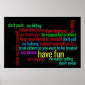 Onze familieregels poster (Voorkant)