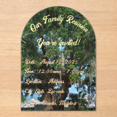 Onze Familiereünie, Acryl uitnodiging (Voorkant)