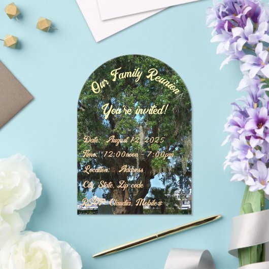 Onze Familiereünie, Acryl uitnodiging (Insitu (Huwelijk))