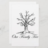 Onze familiestructuur briefpapier (Voorkant / Achterkant)