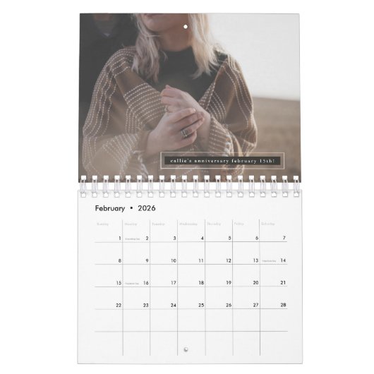 Onze Family Script Fotokalender Kalender (Feb 2026)