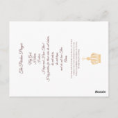 Onze Fatima en de drie herders bidden Briefkaart (Achterkant)