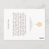 Onze Fatima en het herderds gebed Briefkaart (Achterkant)