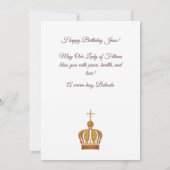 Onze Fatima en het wenskaart van de herders (Achterkant)