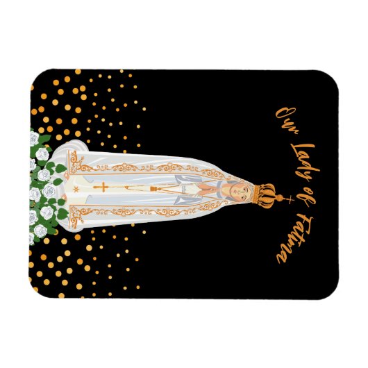 Onze Fatima Processie van Candles Magnet Magneet (Horizontaal)