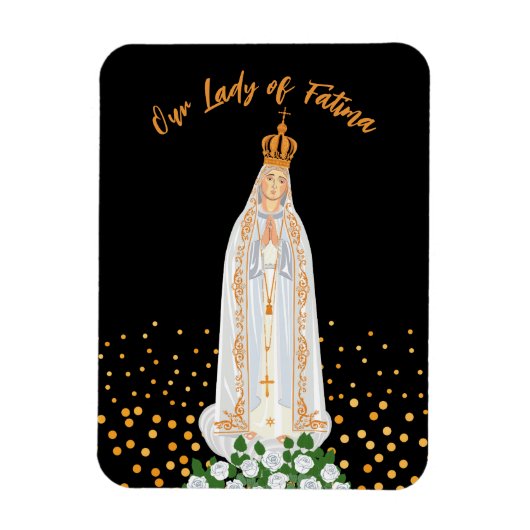 Onze Fatima Processie van Candles Magnet Magneet (Verticaal)