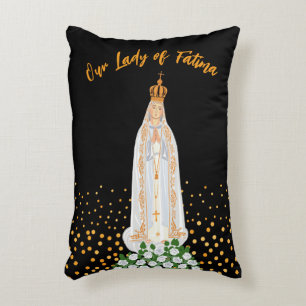 Onze Fatima Processie van kaarsen Accent Kussen