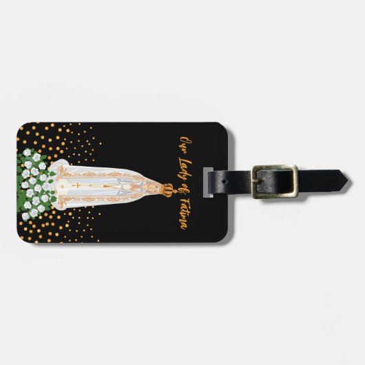 Onze Fatima Processie van kaarsen Bagagelabel (Voorkant horizontaal)