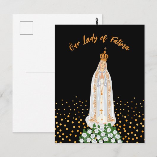 Onze Fatima Processie van kaarsen Briefkaart (Voorkant / Achterkant)