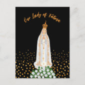 Onze Fatima Processie van kaarsen Briefkaart (Voorkant)