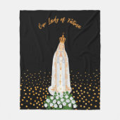 Onze Fatima Processie van kaarsen Fleece Deken (Voorkant)