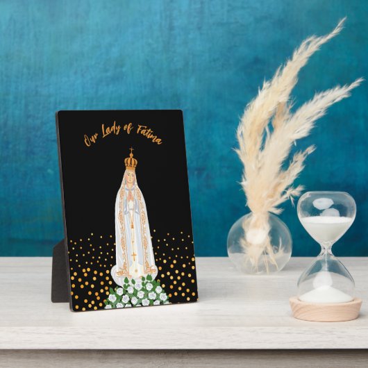 Onze Fatima Processie van kaarsen Fotoplaat (Zijkant)