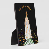 Onze Fatima Processie van kaarsen Fotoplaat (Zijkant)