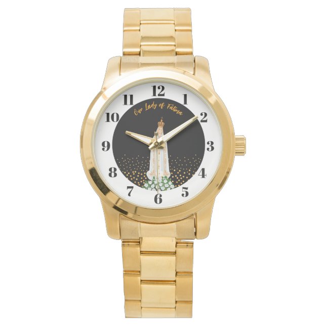 Onze Fatima Processie van kaarsen Horloge (Voorkant)