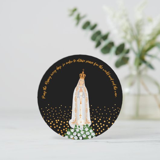 Onze Fatima Processie van kaarsen Kaart (Staand voorkant)