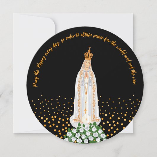 Onze Fatima Processie van kaarsen Kaart (Voorkant)