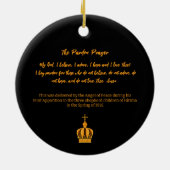 Onze Fatima Processie van kaarsen Keramisch Ornament (Achterkant)