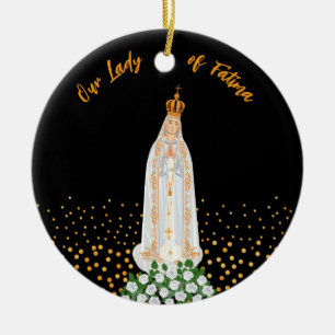 Onze Fatima Processie van kaarsen Keramisch Ornament