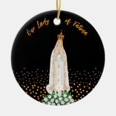 Onze Fatima Processie van kaarsen Keramisch Ornament (Voorkant)