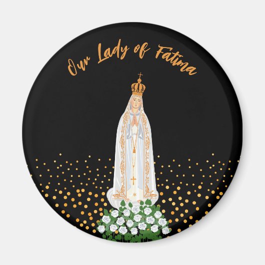 Onze Fatima Processie van kaarsen Magneet (Voorkant)