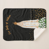 Onze Fatima Processie van kaarsen Sherpa Deken (Voorkant (horizontaal))