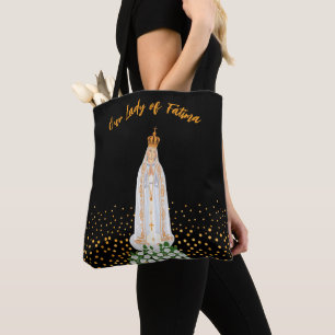 Onze Fatima Processie van kaarsen Tote Bag