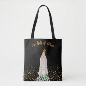 Onze Fatima Processie van kaarsen Tote Bag (Voorkant)