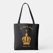 Onze Fatima Processie van kaarsen Tote Bag (Achterkant)