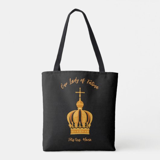 Onze Fatima Processie van kaarsen Tote Bag (Achterkant)