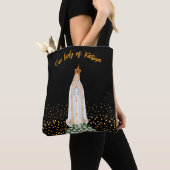 Onze Fatima Processie van kaarsen Tote Bag (Dichtbij)