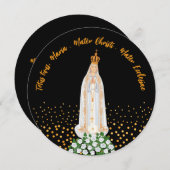 Onze Fatima Processie van kaarssen begroet Kaart (Voorkant / Achterkant)