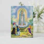Onze Fatima Rosary Decade Prayer Card (Staand voorkant)