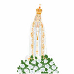 Onze Fatima Sculpture Cutout Staand Fotobeeldje<br><div class="desc">Het eerste beeld van Fátima vond plaats op 13 mei 1917 in Cova da Iria, Portugal, in drie kleine herders, Lúcia, Francisco en Jacinta. In de komende zes maanden heeft Onze Vrouw van Fatima verschillende verzoeken gedaan en geheimen gedeeld met de drie zangers. Vandaag de dag zijn er twee processen...</div>